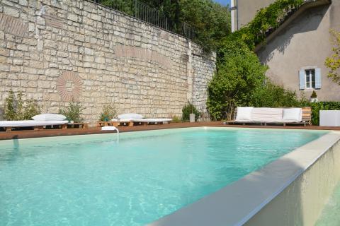 Photo de la piscine du Préau